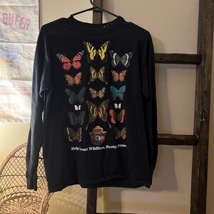 Smokey the Bear ‘Help Prevent Wildfires. Pretty Please.’ Long Sleeve Graphic Tee